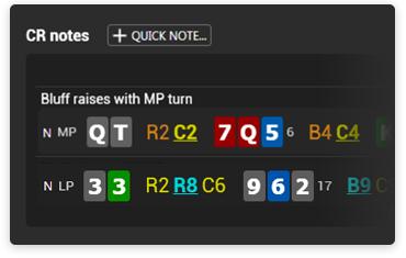 Poker HUD Bluff indicator hand2note.